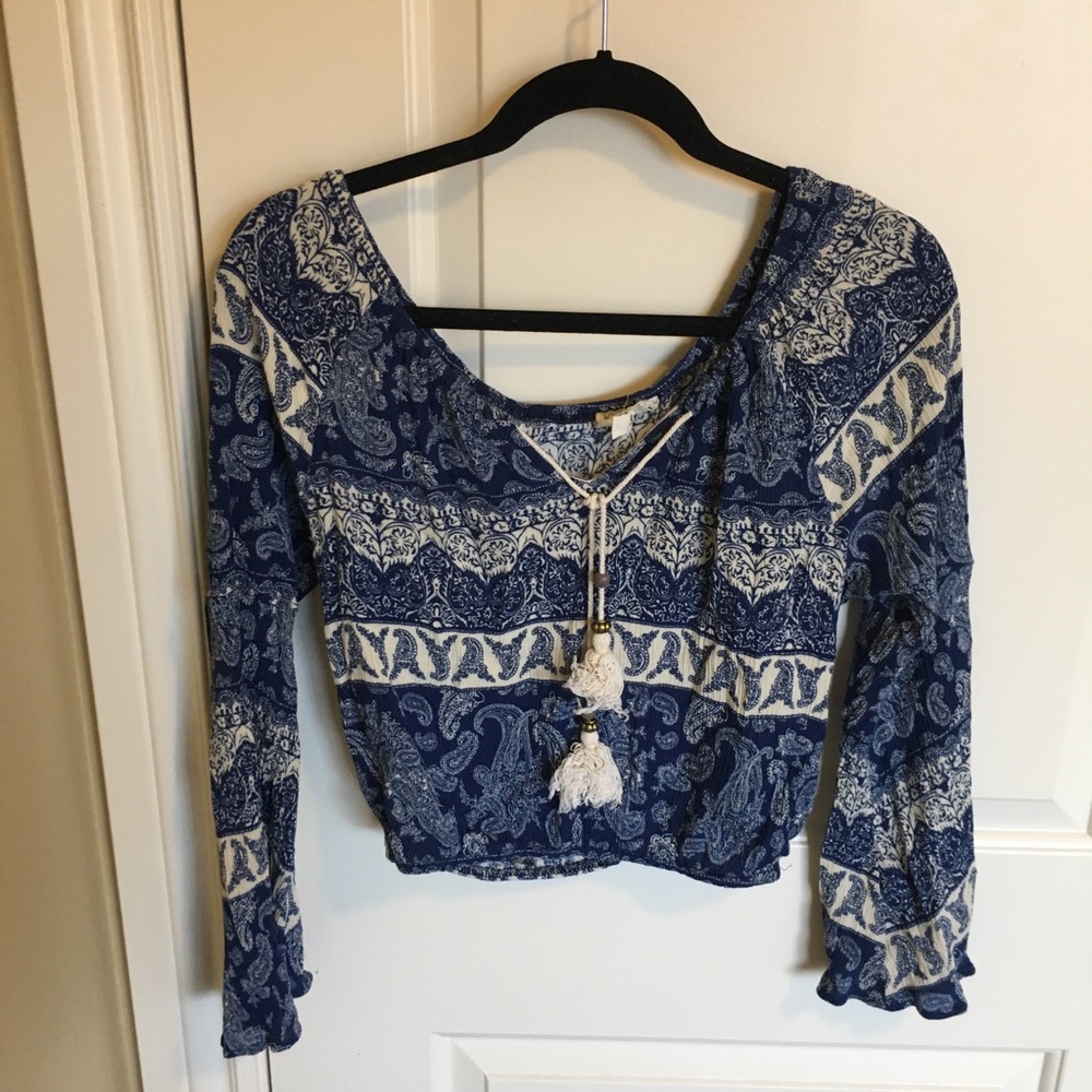 Pac Sun Off the Shoulder Crop Top